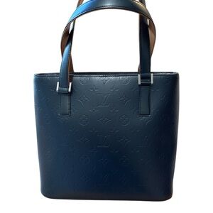 Louis Vuitton Matt Blue Stockton Tote